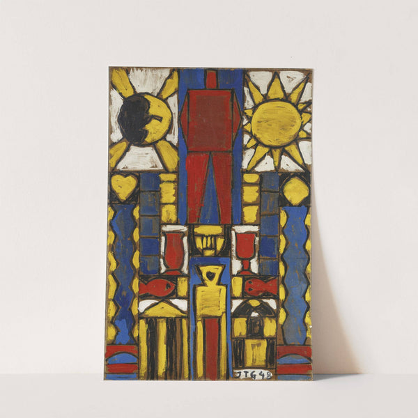 Construcción con sol y luna (1948) by Joaquín Torres-García