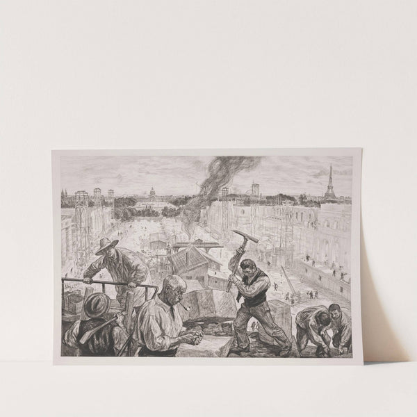 Construction des deux Palais (1900) by Charles Paul Renouard