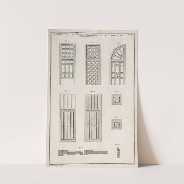 Construction des portes charetieres et des basses cours. by André Jacob Roubo