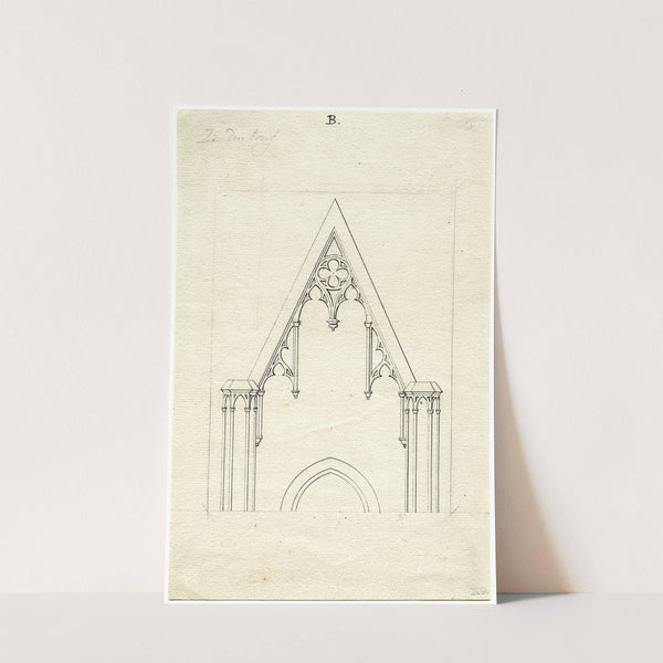Construction of a gothic tympanum by David Humbert de Superville