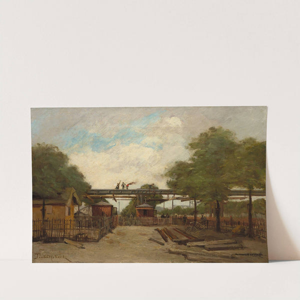 Construction of an Elevated Railway Bridge over the Cours de Vincennes by Paul Désiré Trouillebert