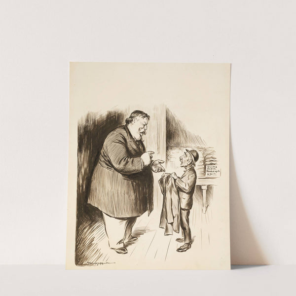 Consumer; But then clothes are dearer than before (1909) by William Henry Walker