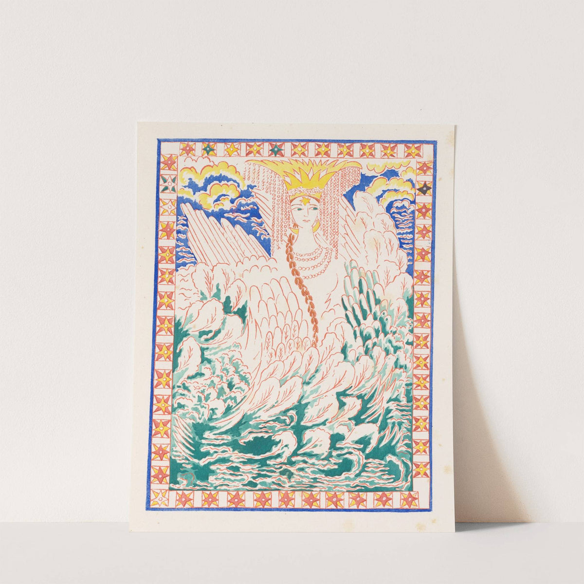 Conte de tsar Saltan et de son fils le glorieux et puissant prince Gvidon Saltanovitch, et de sa belle princesse Cygne pl 11 by Natalia Goncharova