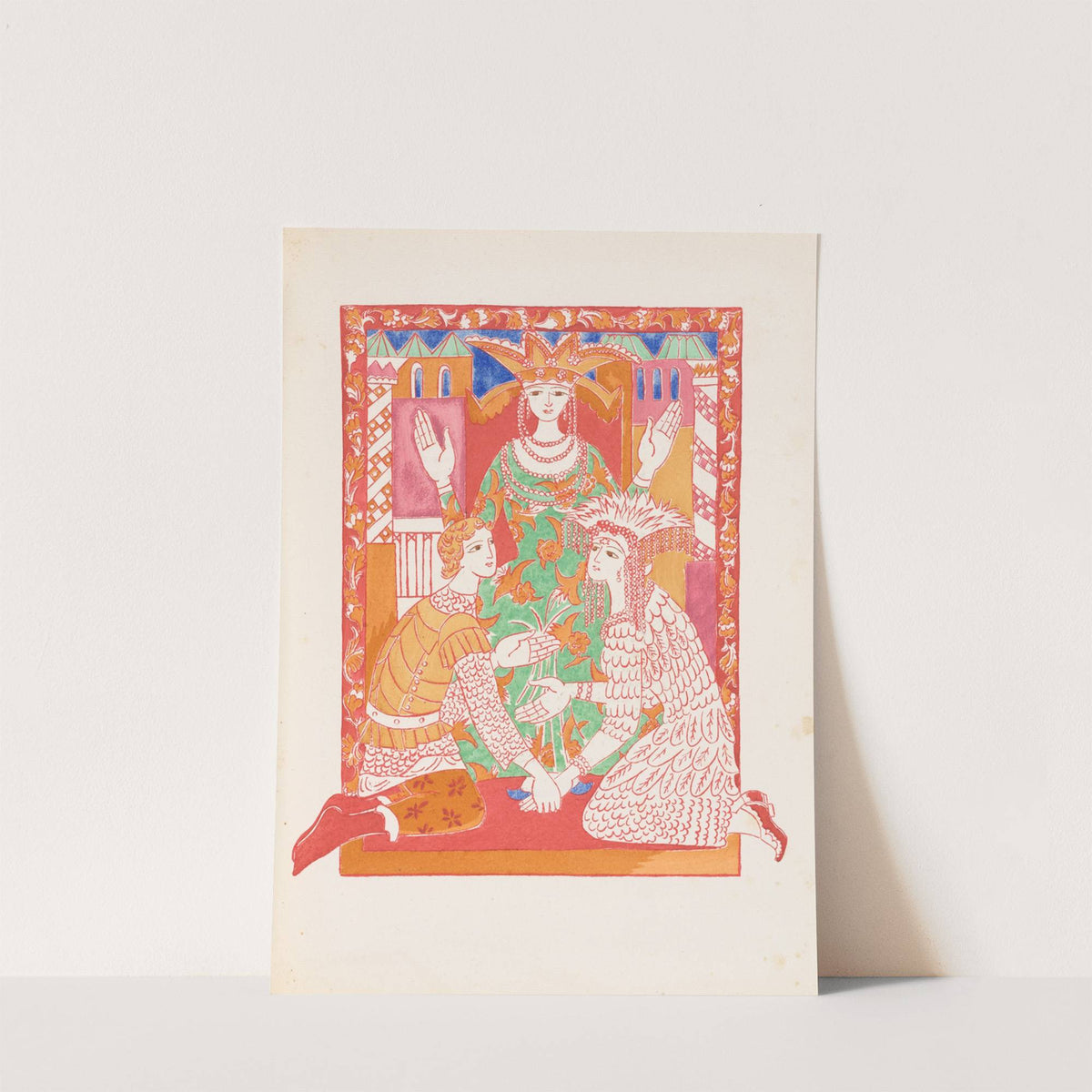 Conte de tsar Saltan et de son fils le glorieux et puissant prince Gvidon Saltanovitch, et de sa belle princesse Cygne pl 12 by Natalia Goncharova