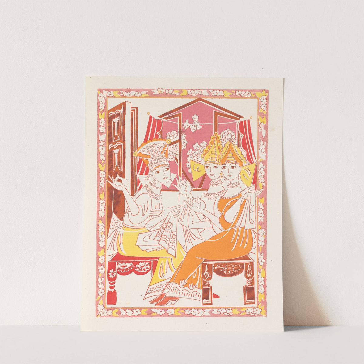 Conte de tsar Saltan et de son fils le glorieux et puissant prince Gvidon Saltanovitch, et de sa belle princesse Cygne pl 4 by Natalia Goncharova