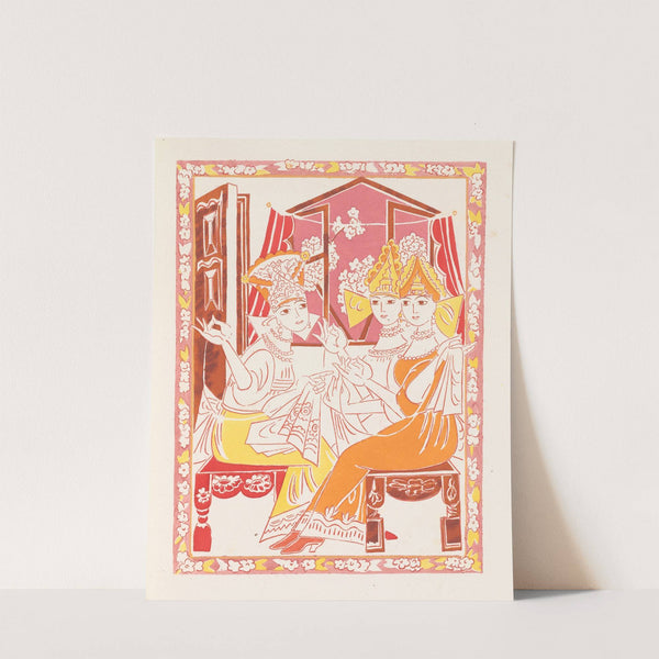 Conte de tsar Saltan et de son fils le glorieux et puissant prince Gvidon Saltanovitch, et de sa belle princesse Cygne pl 4 by Natalia Goncharova