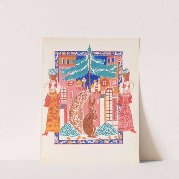 Conte de tsar Saltan et de son fils le glorieux et puissant prince Gvidon Saltanovitch, et de sa belle princesse Cygne pl 8 by Natalia Goncharova