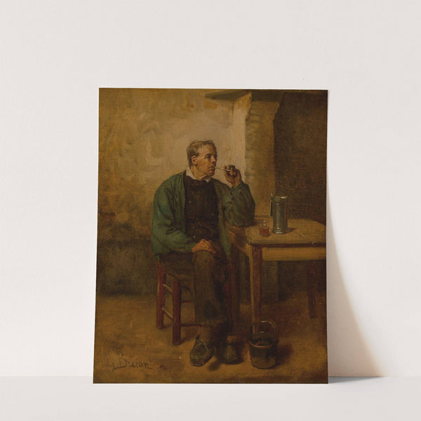 Contentment (Homme au repos au Cabaret) by Jules Breton