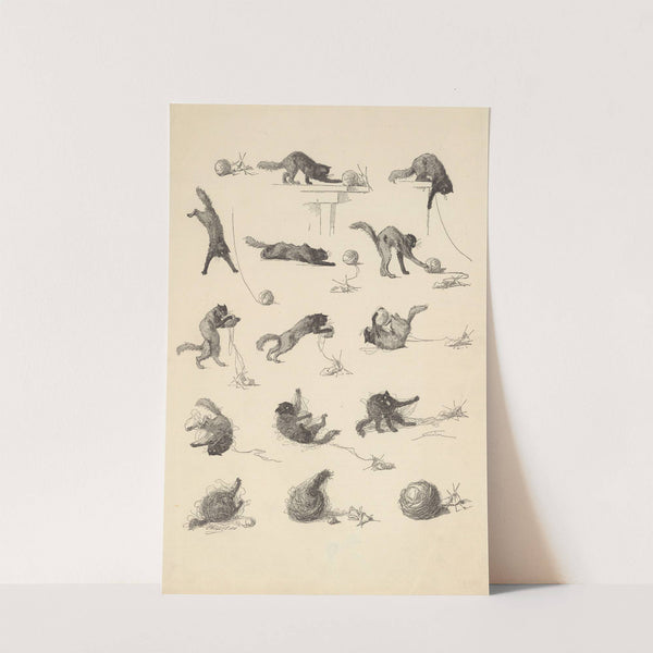 Contes à Sara – Le Chat et la Pelote (1885) by Théophile Alexandre Steinlen