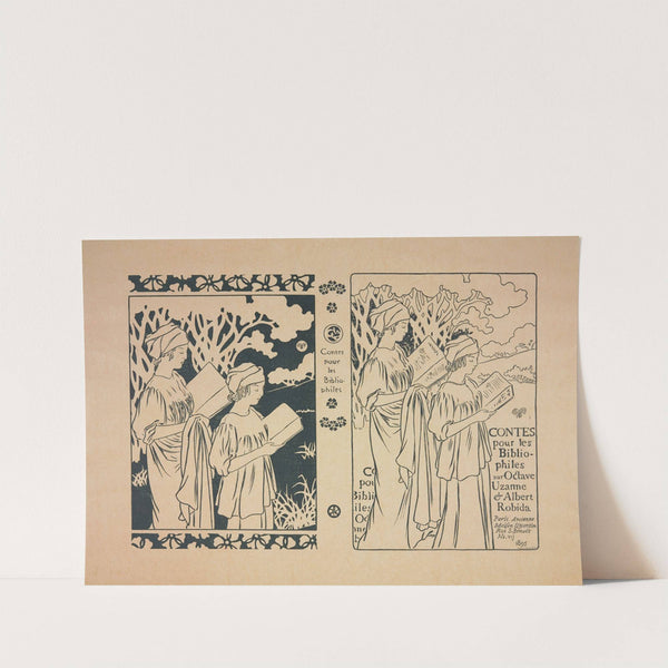 Contes pour les Bibliophiles – couverture de livre (1895) by George Auriol