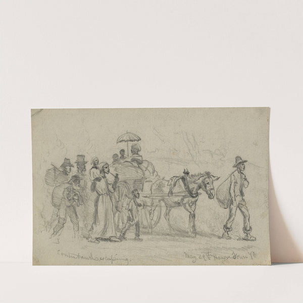 Contrabands escaping by Edwin Forbes