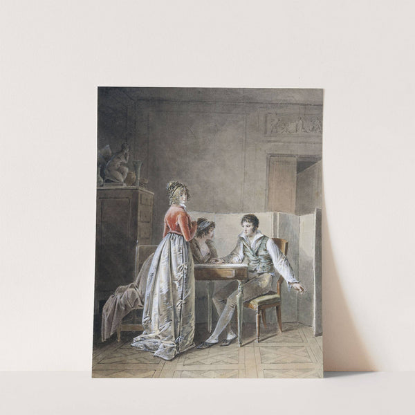 Conversation dans un intérieur by Jean-Baptiste Mallet