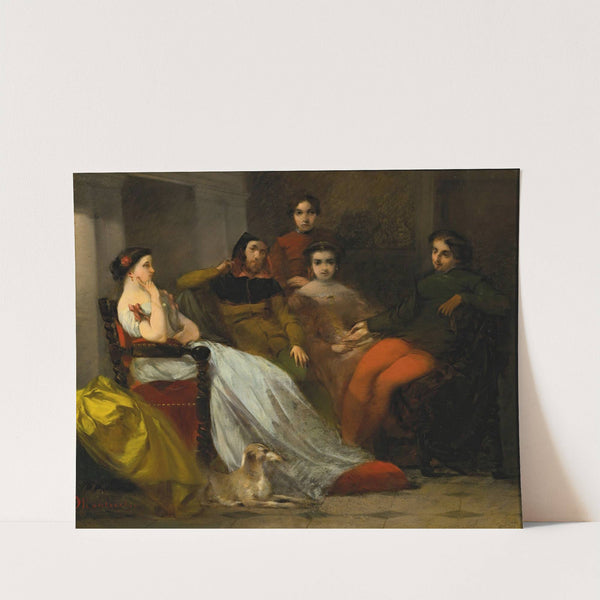 Conversation D’après Diner (circa 1852) by Adolphe Monticelli