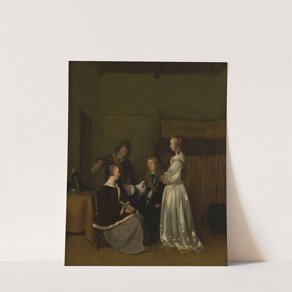 Conversation galante by Gerard ter Borch