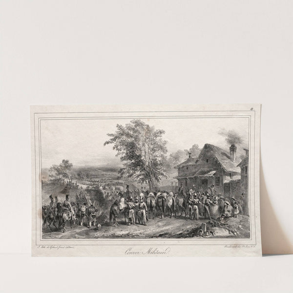 Convoi militaire (1831) by Denis Auguste Marie Raffet