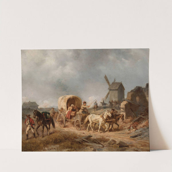 Convoy of the wounded (1868) by Henryk Pillati