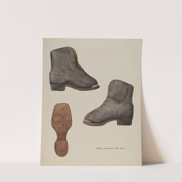 Copper-toed Child's Shoe by Majel G. Claflin