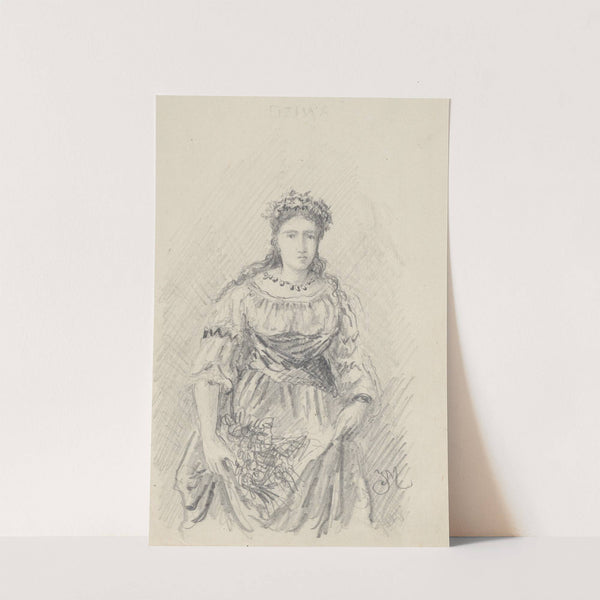 Copy of a female character from Jan Matejko's composition by Stanisław Wyspiański