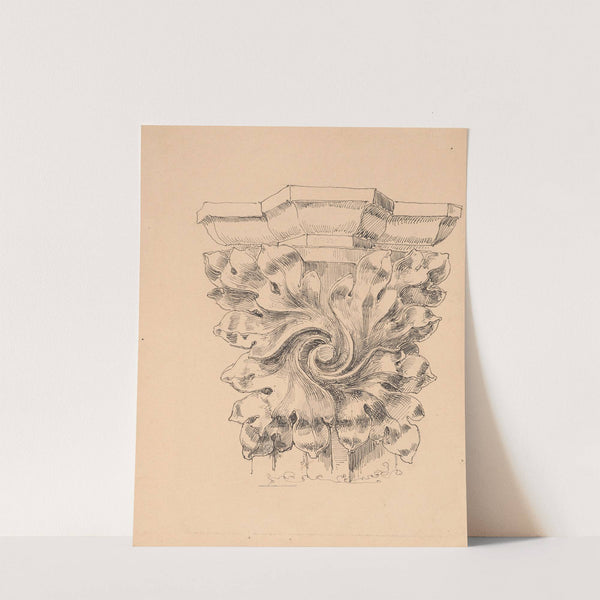 Copy of the shaft capital in the chancel of St Mary's Church in Krakow by Stanisław Wyspiański