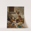 Coq et poules dans la basse-cour by Charles Emile Jacque