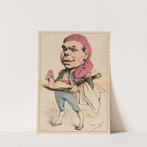 Coquelin ainé (Théâtre-Français), rôle de Figaro (1877) by André Gill