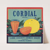 Cordial Brand Citrus Label (1930s)