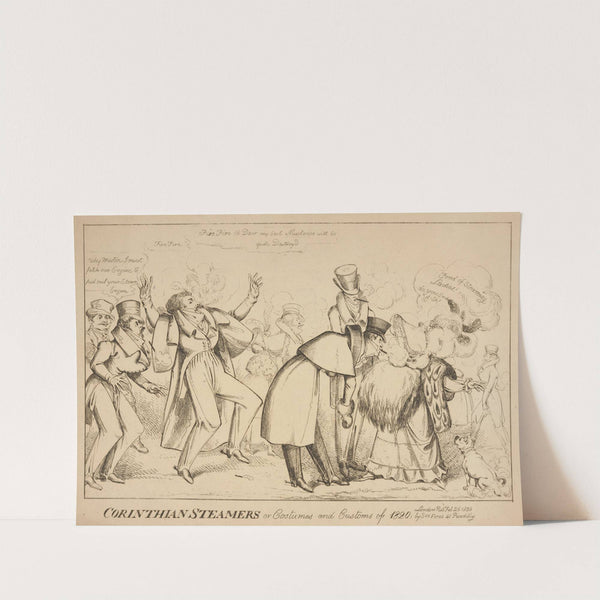 Corinthian steamers or costumes and customs of 1820. (1820) by William Heath