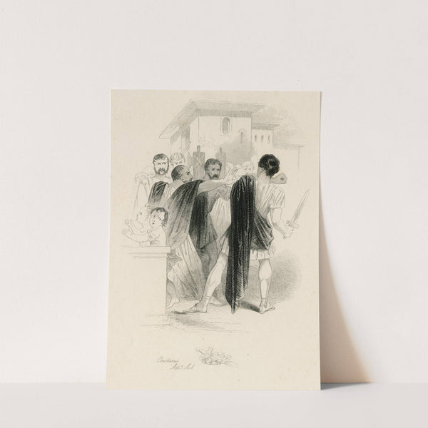 Coriolanus, act 3, sc. 1 (1845) by Joseph Kenny Meadows