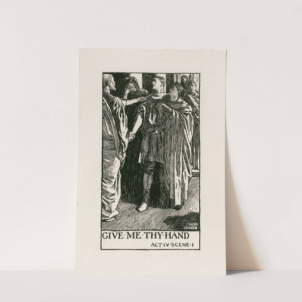Coriolanus; Give me thy hand Act IV Scene I (1900) by Byam Shaw