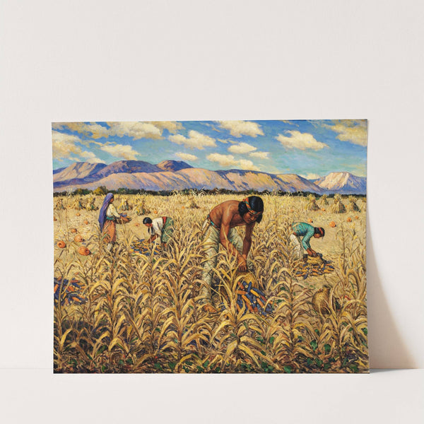 Corn Harvest at Santo Domingo by Carl Moon