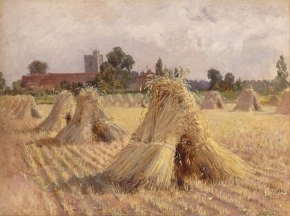 Corn Stooks by Bray Church