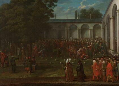 Cornelis Calkoen on his Way to his Audience with Sultan Ahmed III — size preview
