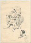 Cornelis Kruseman, zittend in fauteuil (1844)