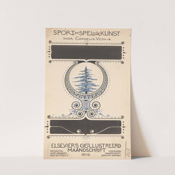 Cornelis Veth, Sport en spel in de kunst (Winter) by Reinier Willem Petrus de Vries