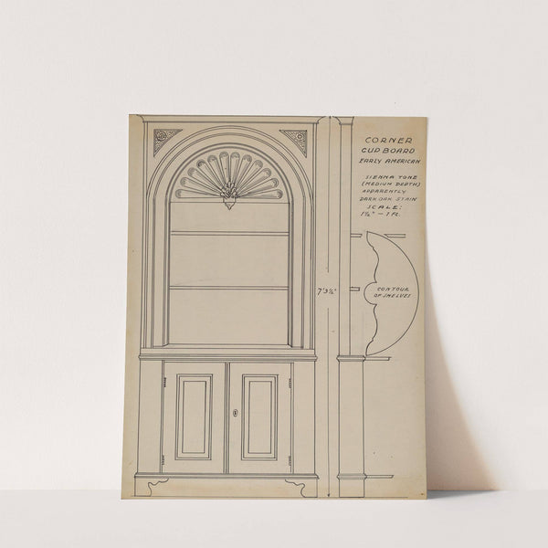 Corner Cupboard by Ferdinand Cartier