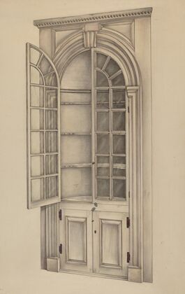 Corner Cupboard (Used for Storing China)
