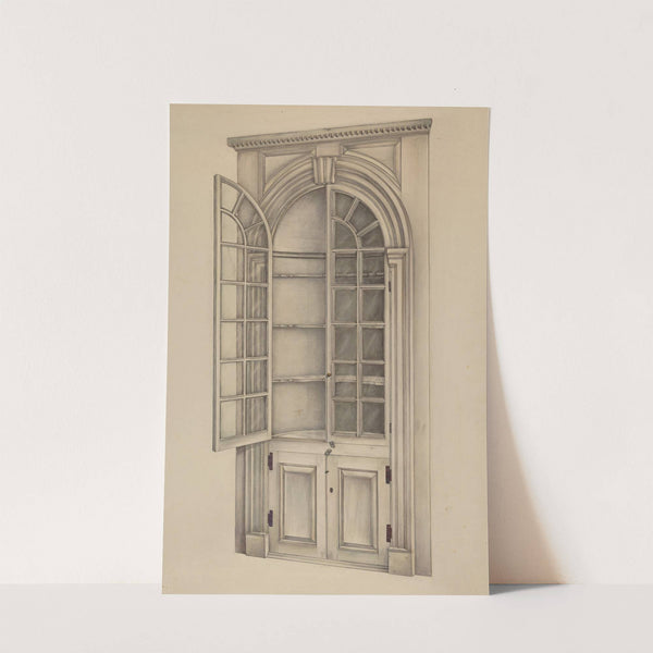 Corner Cupboard (Used for Storing China) by Francis Law Durand