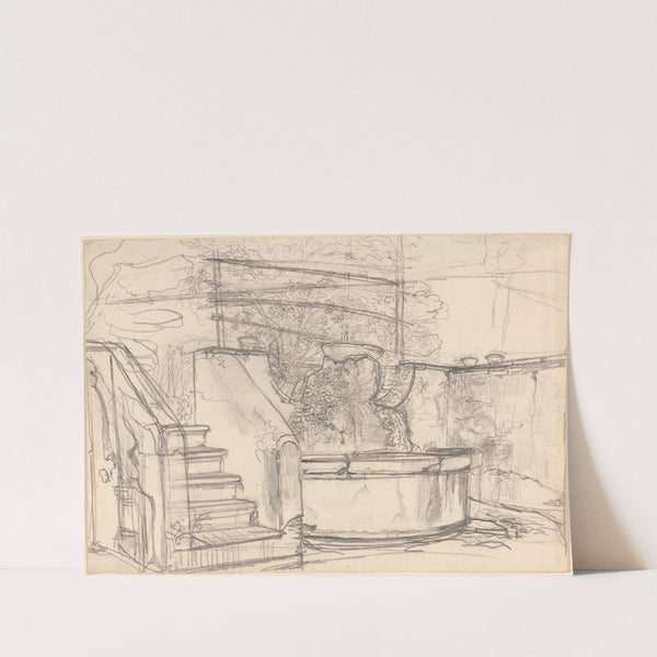 Corner of a Garden Court by Friedrich Salathé