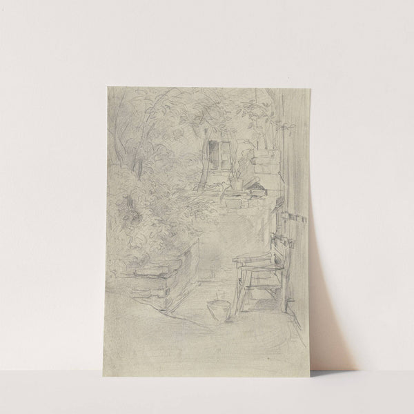 Corner of an innkeeper's garden by Anton Burger