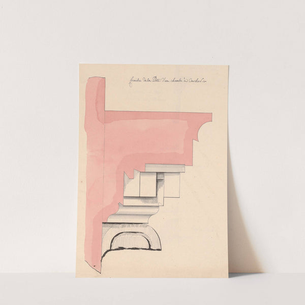 Corniche de la porte d’une chambre à coucher (1786) by Jean Jacques Lequeu