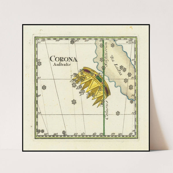 Stereographischer Entwurf des Gestirnten Himmels vom Nordpol bis zum 38sten Grad Sudlicher Abweichung (1790) by Johann Elert Bode