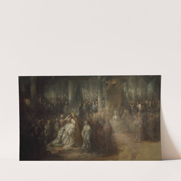 Coronation of Gustav III (1782-1793) by Carl Gustaf Pilo