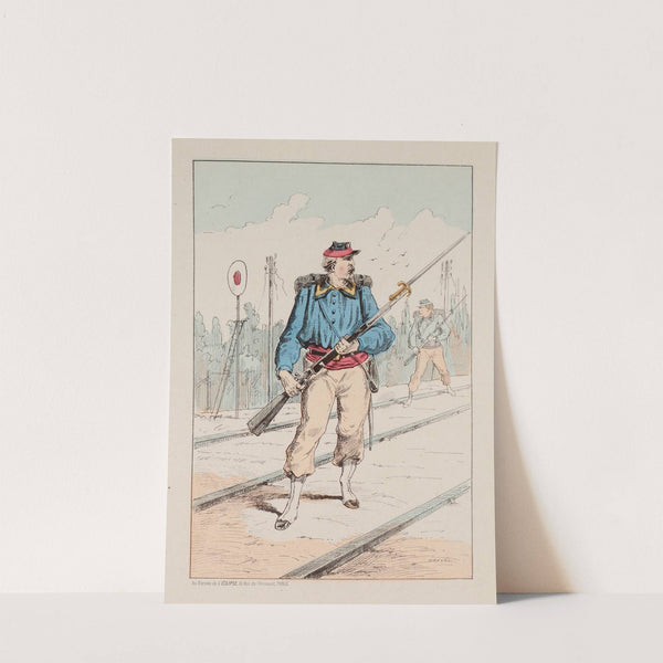 Corps francs des chemins de fer. (1871) by Draner