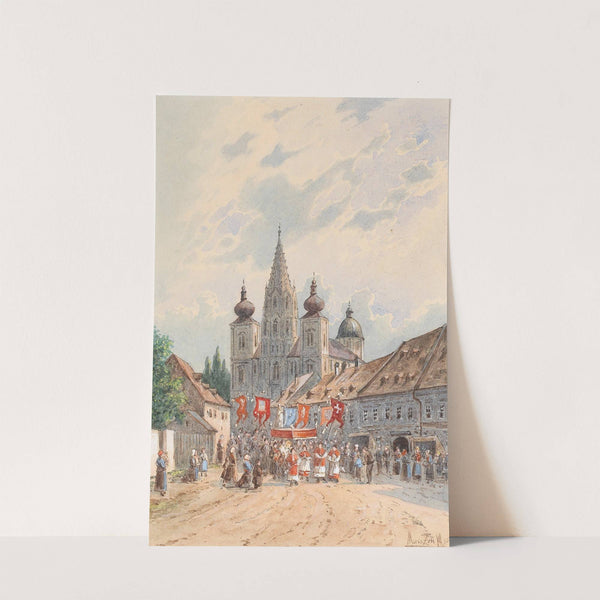 Corpus Christi procession in Maria Zell by Vincenz Havlicek