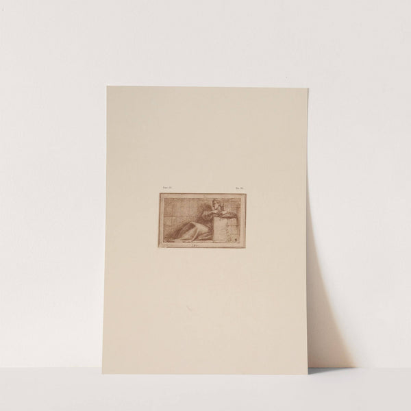 Correggio - Drawing of reclining figure by P. & D. Colnaghi