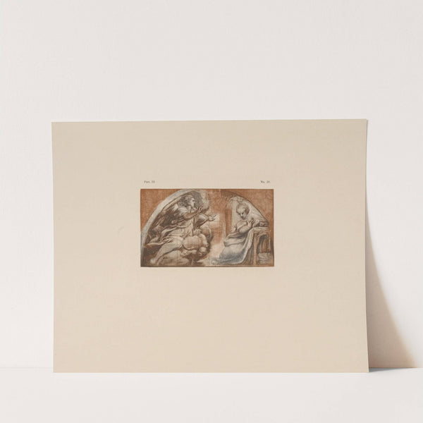 Correggio - Sketch for fresco of annunciation by P. & D. Colnaghi