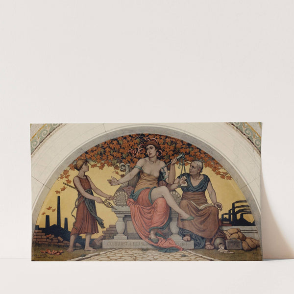 Corrupt legislation mural (1898) by Elihu Vedder