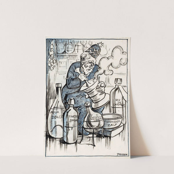 Cort van de Linden als kwakzalver by Patricq Kroon