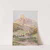 Corvara mit dem Sas Songher by Richard Moser