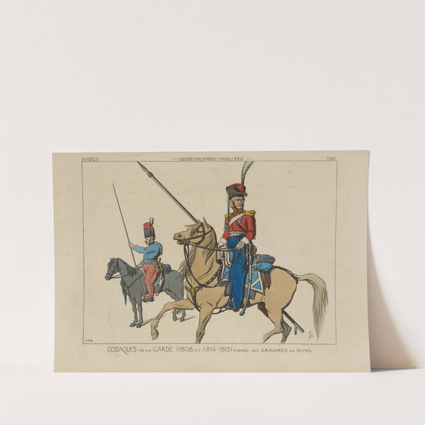 Cosaques de la garde (1808, et 1814-1815) d'après des gravures du temps. by Raphaël Jacquemin